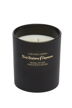 Load image into Gallery viewer, Black Raspberry &amp; Peppercorn Soy Wax Candle in Black Glass Jar